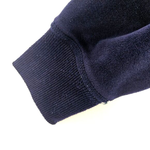 WHITE MARK Blue Velvet Hoodie Womens SMALL Rhinestone Crown Lounge Y2K - Picture 6 of 7